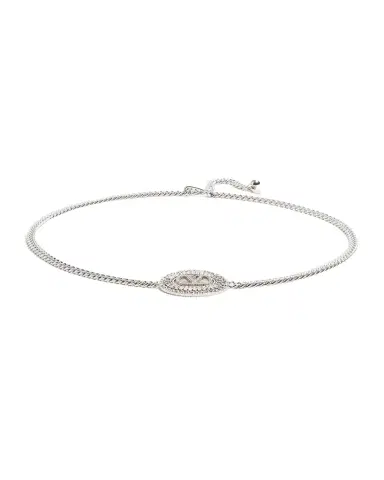 Valentino Garavani VLogo Signature Crystal-Embellished Chain Belt | Thumbnail 1