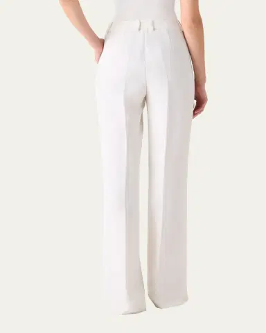 Akris Linen-Wool Straight-Leg Trousers | Thumbnail 3 Akris Linen-Wool Straight-Leg Trousers | Thumbnail 3
