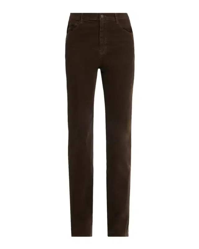 Corduroy Straight-Leg Pants