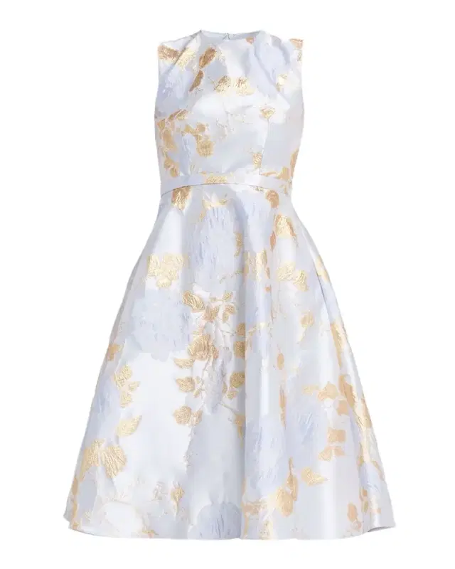 Metallic Jacquard Dress