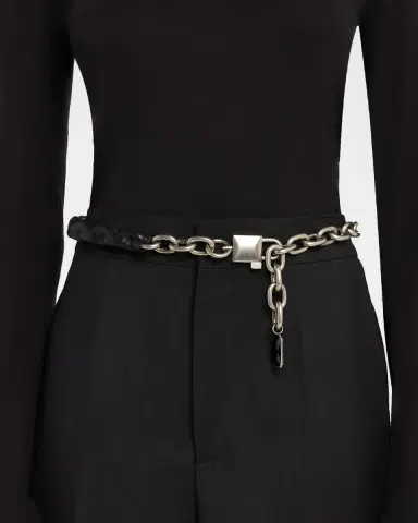 Dolce & Gabbana Brass and Calfskin Belt | Thumbnail 2
