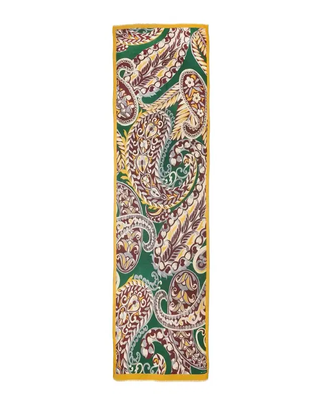 Orfeo Silk-Blend Paisley Scarf