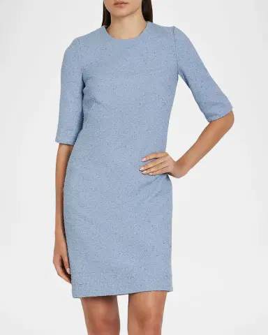 Dolce & Gabbana Short Bouclé Sheath Dress | Thumbnail 3 Dolce & Gabbana Short Bouclé Sheath Dress | Thumbnail 3