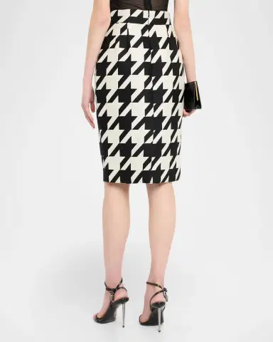 LaQuan Smith Houndstooth Pencil Skirt | Thumbnail 3 LaQuan Smith Houndstooth Pencil Skirt | Thumbnail 3
