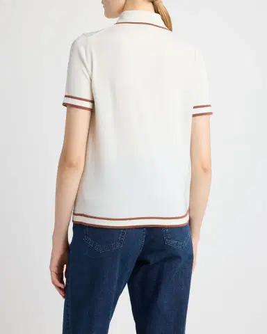 Kiton Short-Sleeve Rib Knit Polo Shirt | Thumbnail 3 Kiton Short-Sleeve Rib Knit Polo Shirt | Thumbnail 3