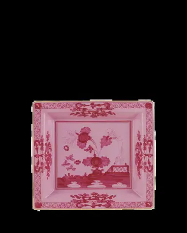 GINORI 1735 Porpora Squared Porcelain Tray, 9.6" | Thumbnail 2
