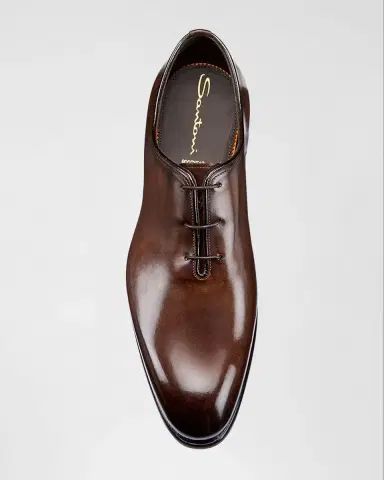 Santoni Men's People Leather Dress Oxfords | Thumbnail 2 Santoni Men's People Leather Dress Oxfords | Thumbnail 2