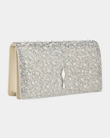 Christian Louboutin Bettina Clutch Bag in Strass & Pearly Suede | Thumbnail 5 Christian Louboutin Bettina Clutch Bag in Strass & Pearly Suede | Thumbnail 5