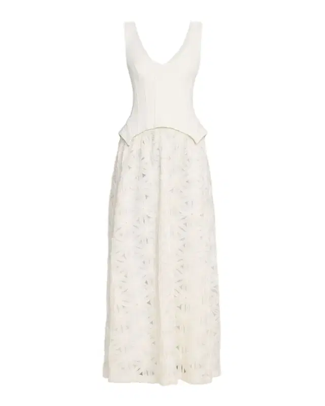 Bryony Sleeveless Corset Lace Midi Dress