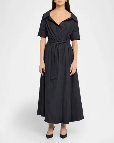 Altuzarra Lydia Belted Denim Maxi Dress | Thumbnail 2 Altuzarra Lydia Belted Denim Maxi Dress | Thumbnail 2