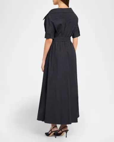 Altuzarra Lydia Belted Denim Maxi Dress | Thumbnail 3 Altuzarra Lydia Belted Denim Maxi Dress | Thumbnail 3