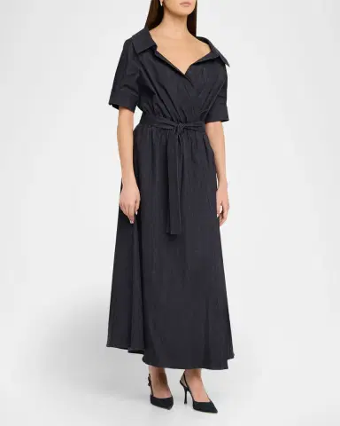 Altuzarra Lydia Belted Denim Maxi Dress | Thumbnail 4 Altuzarra Lydia Belted Denim Maxi Dress | Thumbnail 4
