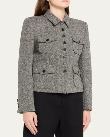 Nili Lotan Jamison Single-Breasted Utility Jacket | Thumbnail 4