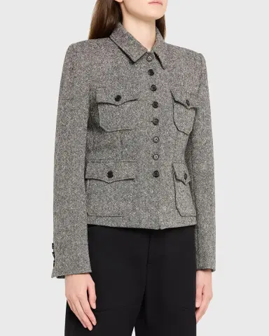 Nili Lotan Jamison Single-Breasted Utility Jacket | Thumbnail 8