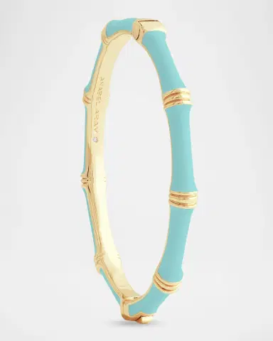 Anabel Aram Jewelry Bamboo Enameled Hinged Bangle | Thumbnail 2