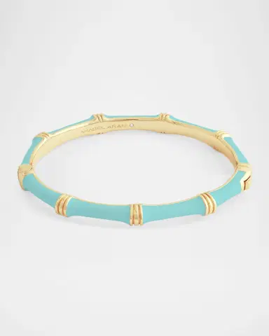 Anabel Aram Jewelry Bamboo Enameled Hinged Bangle | Thumbnail 3