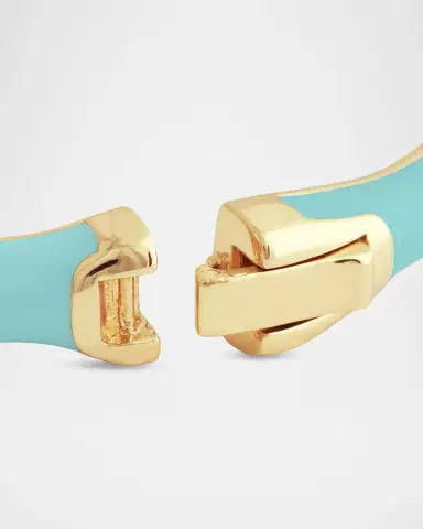 Anabel Aram Jewelry Bamboo Enameled Hinged Bangle | Thumbnail 4
