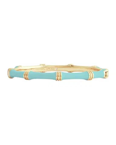 Anabel Aram Jewelry Bamboo Enameled Hinged Bangle | Thumbnail 1