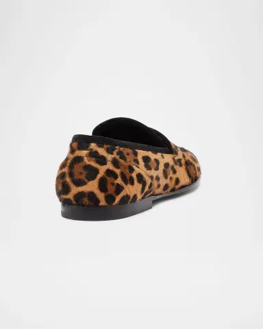 Dolce & Gabbana Men's Leopard-Effect Pony Slippers | Thumbnail 3 Dolce & Gabbana Men's Leopard-Effect Pony Slippers | Thumbnail 3