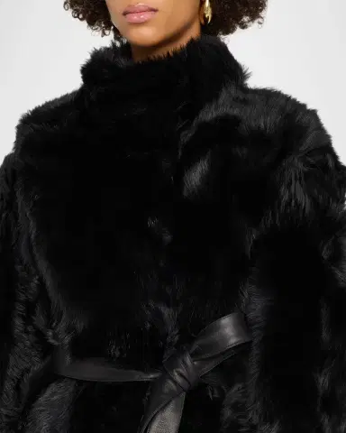 Yves Salomon Toscana Shearling Lamb Coat | Thumbnail 5