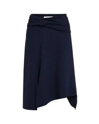 Victoria Beckham Twisted Cotton Plisse Midi Handkerchief Skirt | Thumbnail 1 Victoria Beckham Twisted Cotton Plisse Midi Handkerchief Skirt | Thumbnail 1
