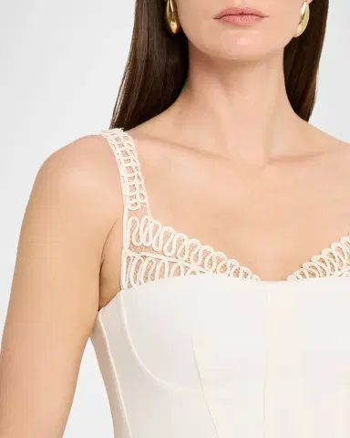 SIMKHAI McKinnon Sleeveless Corseted Lace Gown | Thumbnail 5 SIMKHAI McKinnon Sleeveless Corseted Lace Gown | Thumbnail 5