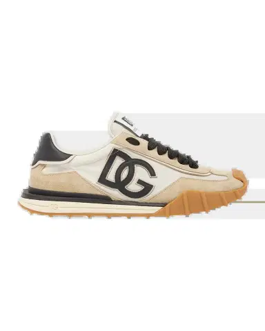 Dolce & Gabbana Men's DG Nylon and Suede Low-Top Sneakers | Thumbnail 2 Dolce & Gabbana Men's DG Nylon and Suede Low-Top Sneakers | Thumbnail 2