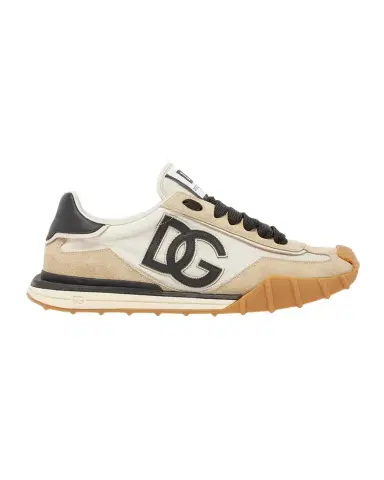 Dolce & Gabbana Men's DG Nylon and Suede Low-Top Sneakers | Thumbnail 1 Dolce & Gabbana Men's DG Nylon and Suede Low-Top Sneakers | Thumbnail 1
