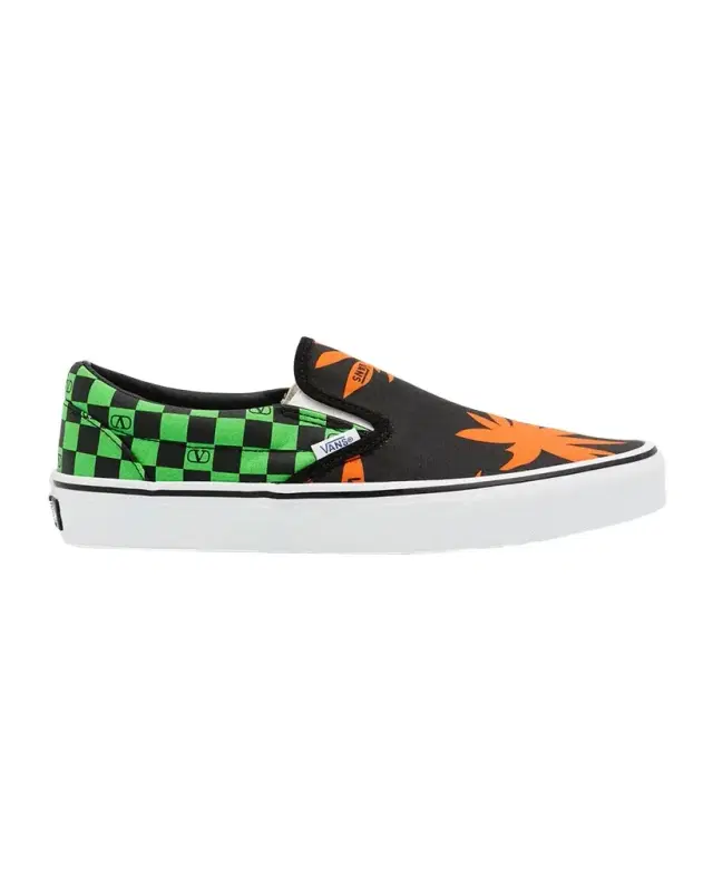 Valentino Garavani x Vans Men 's VLogo Checkerboard Textile Slip-On Sneakers