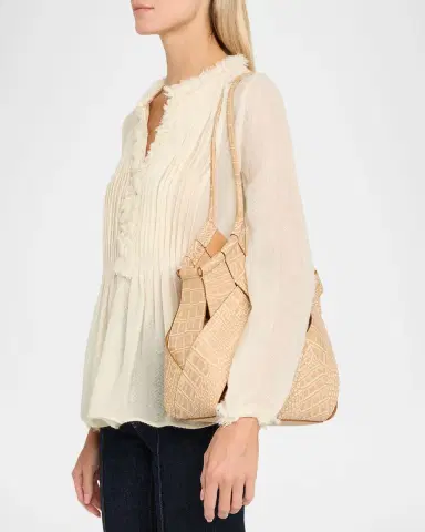 Ulla Johnson Charlotte Woven Leather Shoulder Bag | Thumbnail 2