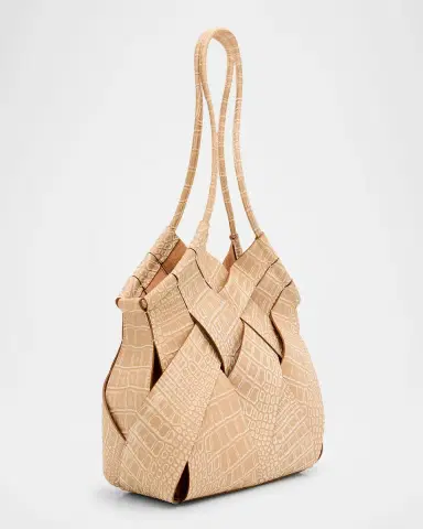 Ulla Johnson Charlotte Woven Leather Shoulder Bag | Thumbnail 3