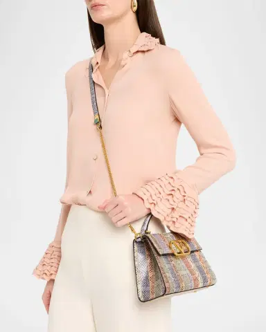 Valentino Garavani VSling Snakeskin Top-Handle Bag | Thumbnail 2