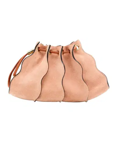 Ulla Johnson Adria Small Pleated Wave Suede Crossbody Bag | Thumbnail 1