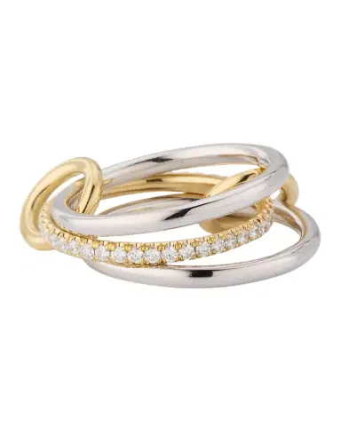 Spinelli Kilcollin Sonny Two-Tone Ring with Diamonds | Thumbnail 1 Spinelli Kilcollin Sonny Two-Tone Ring with Diamonds | Thumbnail 1