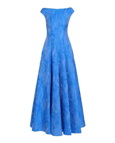 Talbot Runhof Textured Faille Jacquard High-Neck Gown | Thumbnail 1 Talbot Runhof Textured Faille Jacquard High-Neck Gown | Thumbnail 1