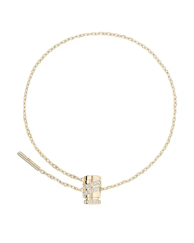 18K Pave Mini Latch Bracelet