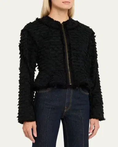 Ulla Johnson Rosalind Frayed Peplum Jacket | Thumbnail 8 Ulla Johnson Rosalind Frayed Peplum Jacket | Thumbnail 8