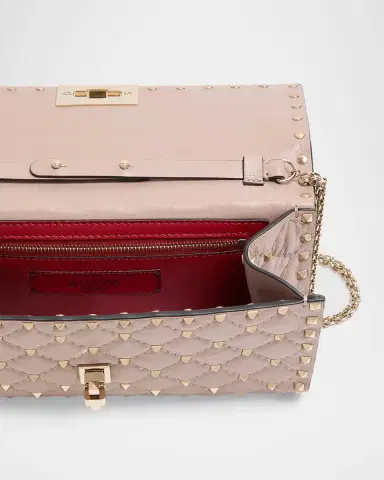 Valentino Garavani Quilted Rockstud Leather Crossbody Bag | Thumbnail 3 Valentino Garavani Quilted Rockstud Leather Crossbody Bag | Thumbnail 3