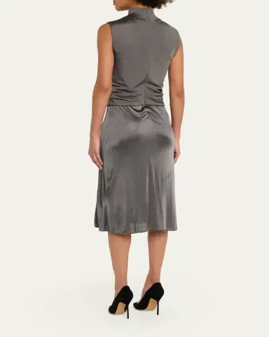 Giorgio Armani Stretch Viscose Double-Jersey Dress | Thumbnail 3 Giorgio Armani Stretch Viscose Double-Jersey Dress | Thumbnail 3