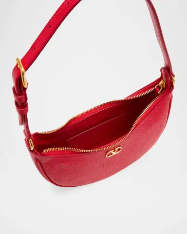 Valentino Garavani Mini VLogo Leather Hobo Bag | Thumbnail 7 Valentino Garavani Mini VLogo Leather Hobo Bag | Thumbnail 7