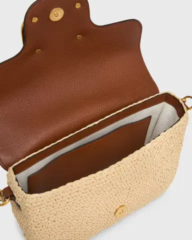 Valentino Garavani Viscose Raffia & Leather Top-Handle Bag | Thumbnail 8 Valentino Garavani Viscose Raffia & Leather Top-Handle Bag | Thumbnail 8