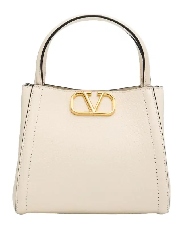 Valentino Garavani Alltime Small Leather Top-Handle Bag