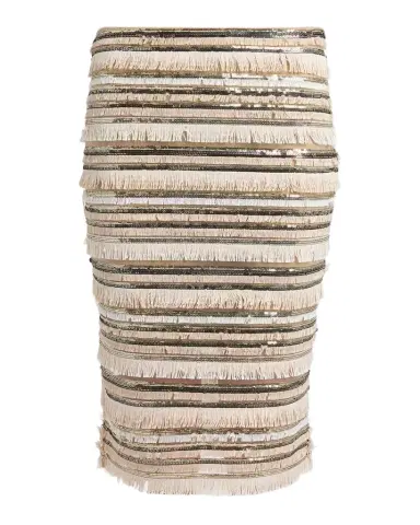 Kiton Sequined Fringe Pencil Skirt | Thumbnail 1 Kiton Sequined Fringe Pencil Skirt | Thumbnail 1