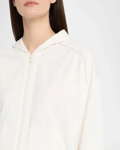 Brunello Cucinelli Monili-Trim Light Fleece Zip Hoodie | Thumbnail 5 Brunello Cucinelli Monili-Trim Light Fleece Zip Hoodie | Thumbnail 5