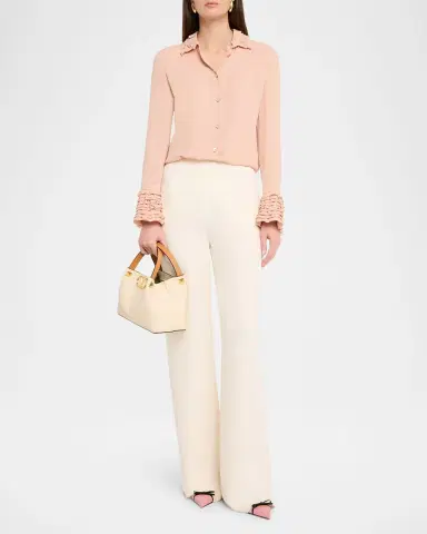 Valentino Garavani Small VLogo Rockstud Leather Top-Handle Bag | Thumbnail 6 Valentino Garavani Small VLogo Rockstud Leather Top-Handle Bag | Thumbnail 6