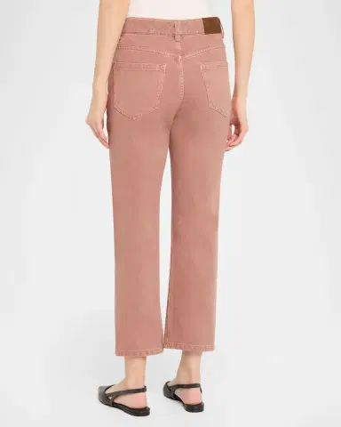 Brunello Cucinelli Cotton Bull Retro Straight-Leg Ankle Pants | Thumbnail 7 Brunello Cucinelli Cotton Bull Retro Straight-Leg Ankle Pants | Thumbnail 7