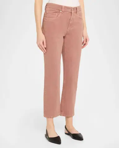 Brunello Cucinelli Cotton Bull Retro Straight-Leg Ankle Pants | Thumbnail 8 Brunello Cucinelli Cotton Bull Retro Straight-Leg Ankle Pants | Thumbnail 8