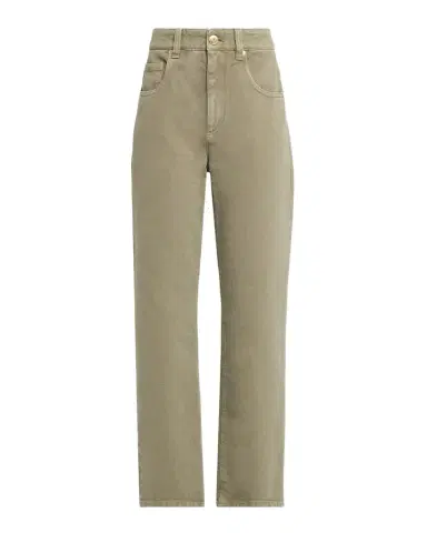 Brunello Cucinelli Cotton Bull Retro Straight-Leg Ankle Pants | Thumbnail 1 Brunello Cucinelli Cotton Bull Retro Straight-Leg Ankle Pants | Thumbnail 1