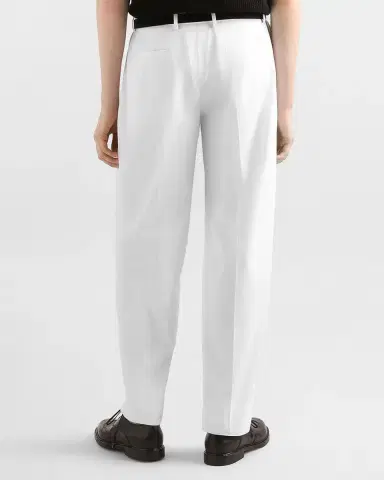 Dolce & Gabbana Men's Cotton Gabardine Straight-Leg Pleated Pants | Thumbnail 3