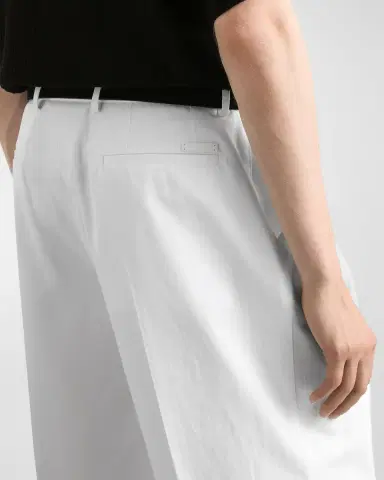 Dolce & Gabbana Men's Cotton Gabardine Straight-Leg Pleated Pants | Thumbnail 4